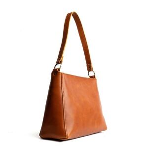 Portland Leather Triangle Shoulder Bag Honey